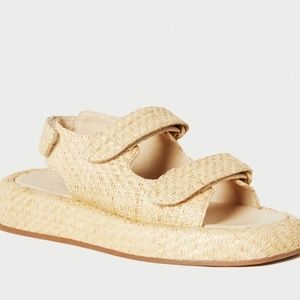 Loeffler Randall Blaise Natural Platform Sandal